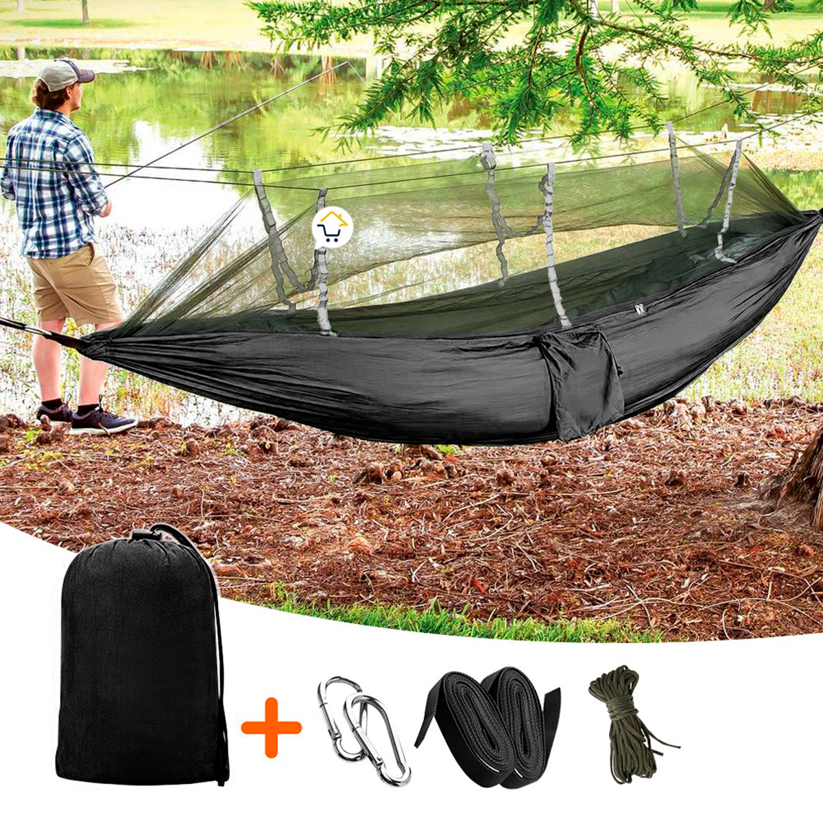 Vista 2 de Hamaca Toldillo Mosquitero MJ527